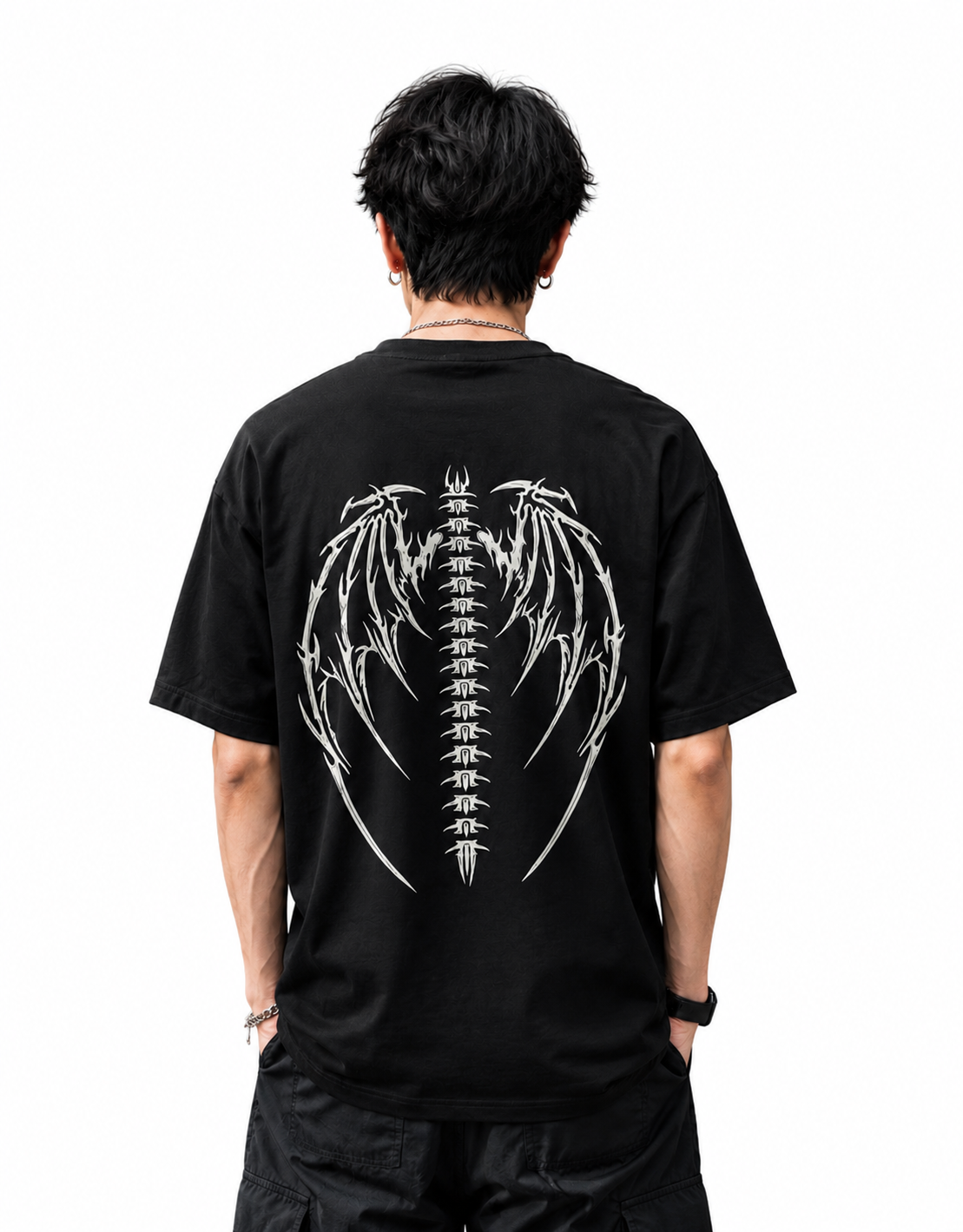 Sinistrous Devil Wings Oversized T-Shirt