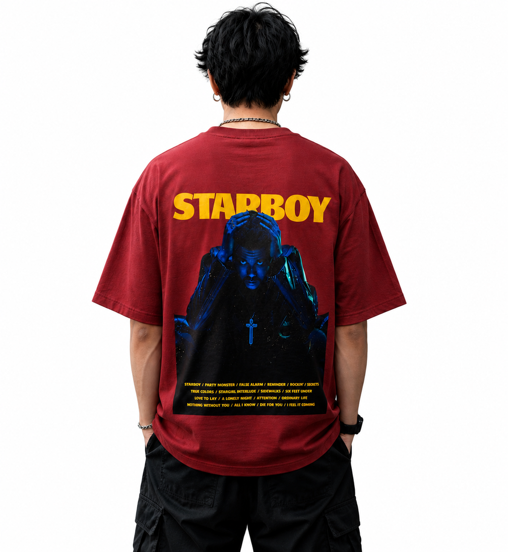 Starboy Weeknd Oversized T-Shirt
