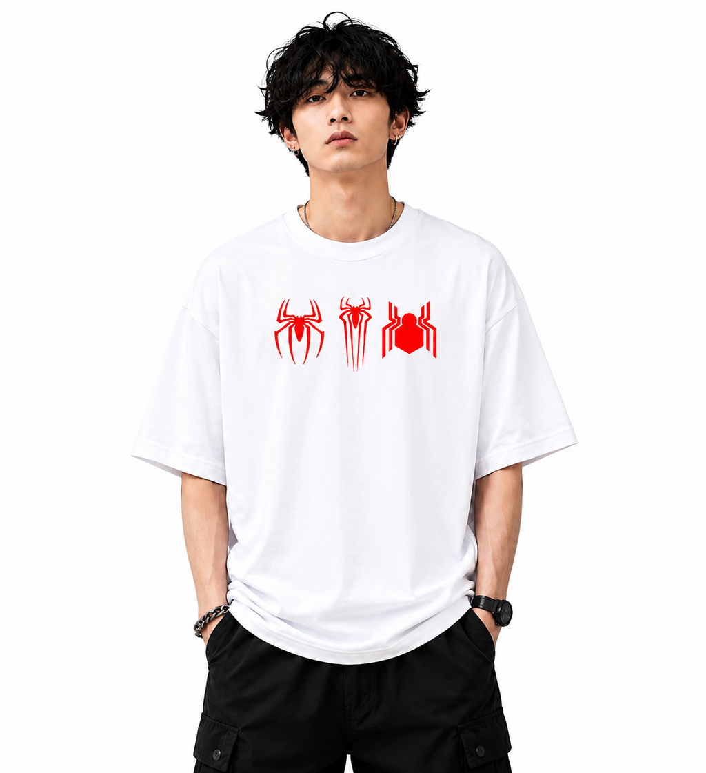 Spider Man Quote Oversized T-Shirt
